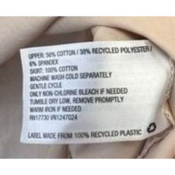 A New Day Tank Dress S Midi Pink Taupe Ballet Dress Side Pockets Contrast Fabric - Picture 5 of 10